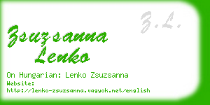 zsuzsanna lenko business card